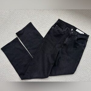 rag & bone Black Harlow mid rise full length jeans